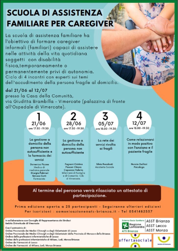 SCUOLA DI ASSISTENZA FAMILIARE PER CAREGIVER