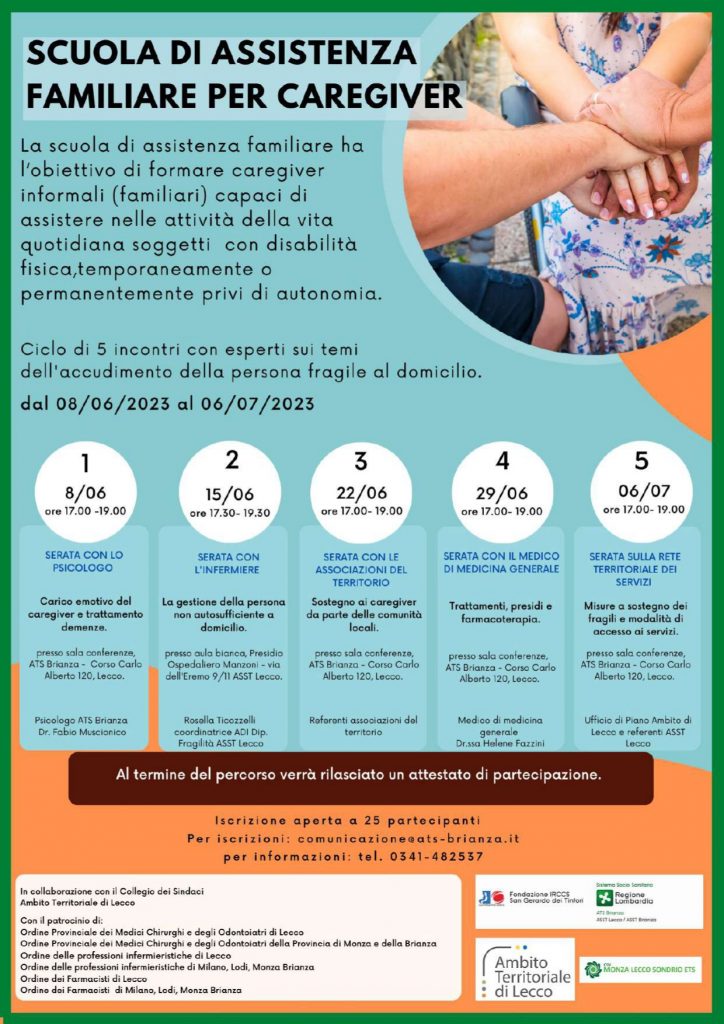 SCUOLA DI ASSISTENZA FAMILIARE PER CAREGIVER