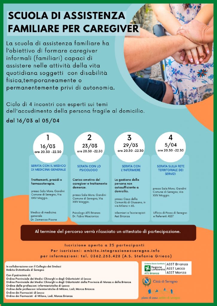 SCUOLA DI ASSISTENZA FAMILIARE PER CAREGIVER